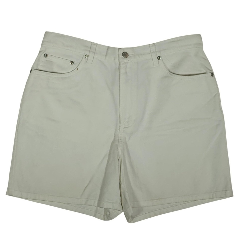 Covington Womens 12 White Cotton Twill Chino Shorts 5 Pocket 4.5 Inseam